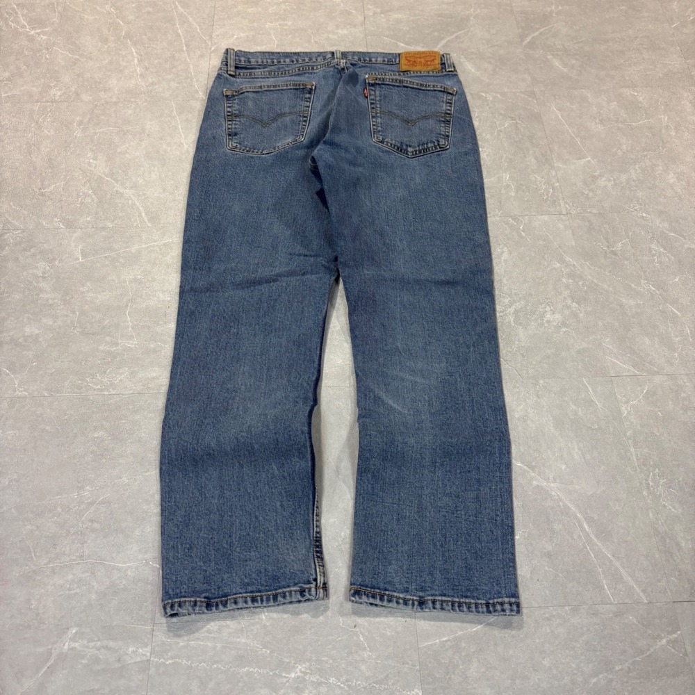 Levis 514 Straight Fit Jeans Mens W36 L30 Medium Wash Blue Denim 4333